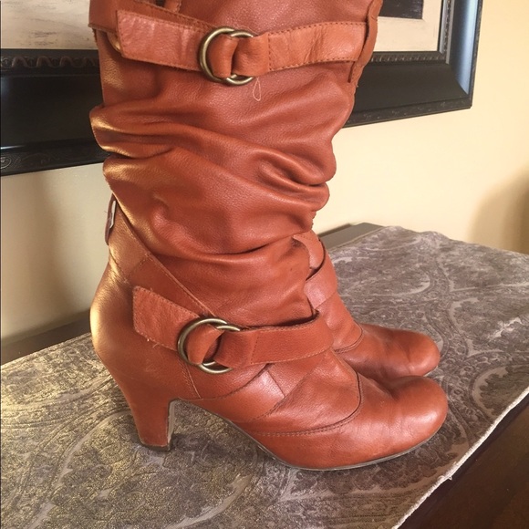 Steve Madden Brown leather mid calf boot - Picture 3 of 14